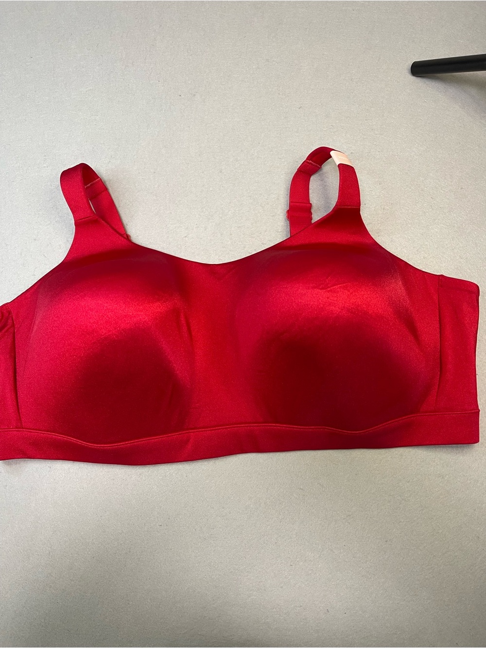Cacique Red 50DDD Wireless Full Coverage Bra Hook & Eye Adjustable Straps 220